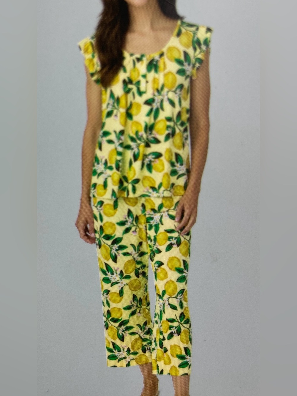 Draper James Womenβs Small 2 Piece Tank and Crop Pant Pajama Set - Brand New